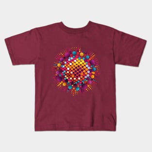 Colorful Dot Colorful Circles Kids T-Shirt